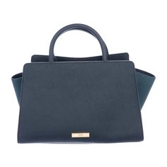 Zac Posen Eartha E/W Navy Leather Satchel. Dust Bag Included, In Great Condition. 13"L X 9.5"W X 8"H Chic Blue Satchel Box Bag, Modern Blue Satchel Box Bag, Blue Textured Leather Satchel, Blue Soft Leather Satchel For On-the-go, Blue Satchel With Silver-tone Hardware And Double Handle, Nude Bags, Black Leather Satchel, Convertible Bags, Leather Mary Janes