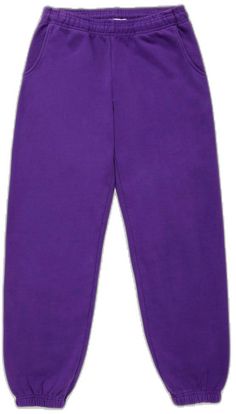 Casual Purple Cotton Sweatpants, Casual Purple Sweatpants With Elastic Waistband, Purple Cotton Sweatpants For Loungewear, Purple Cotton Athleisure Pants, Sporty Purple Cotton Sweats, Purple Cotton Sporty Sweats, Purple Cotton Sweatpants For Streetwear, Sporty Purple Cotton Sweatpants, Casual Purple Relaxed Fit Sweatpants