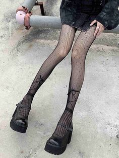 This price is for a pair of tights only, others are not included.   	 		 			Size 			Free Size 		 		 			Length 			60 Black Fishnet Hosiery For Fall, Black Fishnet Legwear For Spring, Spring Black Fishnet Legwear, Spring Fishnet Legwear In Black, Punk Style Thigh High Stockings, Punk Style Thigh-high Fishnet Tights, Gothic Fishnet Thigh-high Hosiery, Gothic Thigh High Fishnet Hosiery, Gothic Thigh-high Fishnet Hosiery