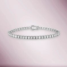 Beautiful Diamond Tennis Bracelet. A staple in your jewelry collection. Handmade in New York City of polished 14k white gold. This tennis Bracelet showcases a delicate box chain embellished with dozens of shimmering white diamonds. Quality to us is important and that is why we hand select our diamonds for premium quali 14k Rose Gold Bracelet, Diamond Princess, White Princess, Diamond Tennis Bracelet, White Gold Bracelet, Princess Cut Diamond, Gold Piece, Yellow Gold Bracelet, Princess Diamond