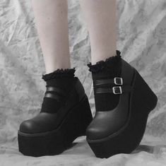 Goth Aesthetic Outfit, Vintage Academia, Purple Gothic, Frilly Socks, Fancy Shoes, Goth Aesthetic, Aesthetic Outfit, Clothes Crafts