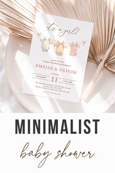 the minimalist baby shower is an easy and fun way to celebrate your little ones'arrival