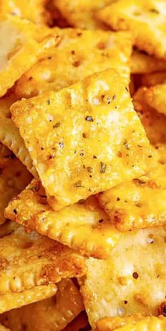 cheesy potato chips with seasoning sprinkled on top