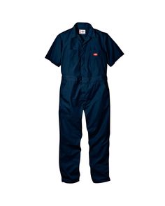 5.0 oz., 65/35 polyester/cotton poplin; Stain & wrinkle resistant; Heavy duty nylon two-way front zipper; Large back pockets, chest pockets & two lower pockets with watch pocket; Elastic waist inserts at sides Dickies Jumpsuit, Rosie The Riveter Costume, Dickies Shorts, Coverall Jumpsuit, Dickies Workwear, Mens Workwear, Big & Tall, Black Jumpsuit, Shorts With Pockets