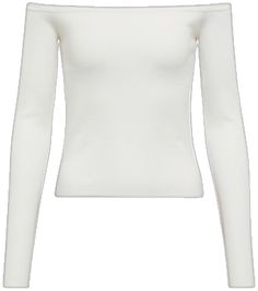 Luxury Feminine Off-shoulder Tops, White Cashmere Long Sleeve Tops, Luxury White Long Sleeve Sweater, White Long Sleeve Cashmere Top, White Stretch Chic Off-shoulder Top, Gabriela Hearst, Silk Top, Off Shoulder, Silk