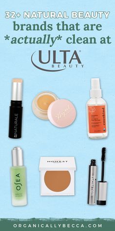 32+ Clean Brands at Ulta (That Are *Actually* Clean) Clean Makeup Brands At Ulta, Clean Beauty Products Skin Care, Clean Beauty Brands, Skin Care For Dark Spots, Skin Care At Home, Skin Care For Oily Skin, Non Toxic Beauty, Organic Makeup Brands