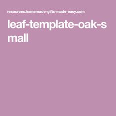 the text leaf template - oak's mail is shown in white on a pink background