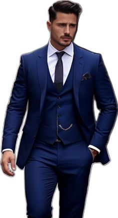 Dapper Three-piece Suit For Wedding, Fitted Three-piece Suit For Wedding, Bespoke Fitted Three-piece Suit For Groom, Three Piece Tuxedo, Brown Tuxedo, Tuxedo Suit For Men, Purple Tuxedo, Suit Groomsmen, Sky Blue Suit