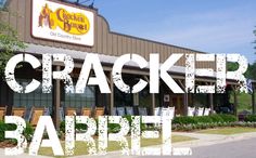 the cracker barrel sign is overlaid with an image of chairs and tables in front of it