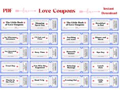 printable love coupons for valentine's day