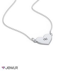 They'll cherish this engravable heart design – a unique gift for birthdays, holidays, or just because. Personalize this heart necklace with up to 3 engraved initials for someone extra special. Handcrafted in sterling silver, white, yellow, or rose gold with a choice of chain lengths.

We understand that children's skin is delicate, and to reduce the chance of a reaction, we only use quality materials for our kids' jewelry collection.
For safety, all children aged 0–3 years must be supervised by Personalized Heart-shaped Engraved Jewelry, Personalized Engraved Heart Jewelry, Heart-shaped Engraved Jewelry For Personalized Gift, Personalized Stainless Steel Heart Pendant Jewelry, Personalized Stainless Steel Heart Pendant, Engraved Heart Pendant Jewelry For Personalized Gift, Engraved Stainless Steel Jewelry For Valentine's Day, Customizable Stainless Steel Heart Pendant Jewelry, Personalized Heart Jewelry For Personalized Gift