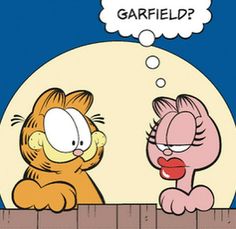 garfield and pinky talking to each other