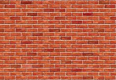 a red brick wall that is made out of bricks and has no mortars on it