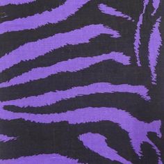 the zebra print is purple and black