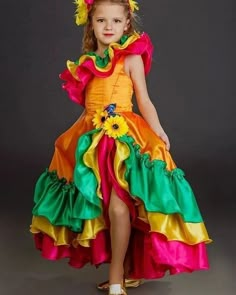 Brazil Costume, Brazilian Dress, Samba Dress, Easter Costume, Samba Costume, Samba Outfit, Pink Costume, Kids Party Dresses, Hairstyles Videos