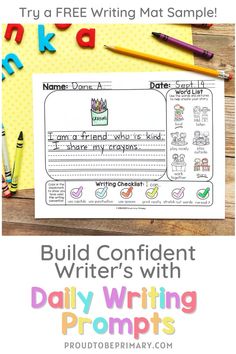 Here on the blog, you can learn more about using my Writing Mats with your elementary students! My mats are great for independent writing, creative and story journal writing, writer’s workshop, writing centers, small group instruction, homework, and morning work. I’m also sharing different mini-lesson ideas you can try for different writing conventions. Learn more here about using the Writing Mats in your classroom, and get access to the writing resource that you can use all year! Writing 2nd Grade, Writing First Grade, Writing Center First Grade, Second Grade Narrative Writing Prompts, Narrative Writing Prompts First Grade, First Grade Writing Prompts Free, Descriptive Writing Anchor Chart First Grade, Writing Checklist First Grade, Writing Conventions