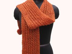 Pattern - Hand knit scarf/ muffler, with same wool pom poms. Ideal for - unisex Occasion - formal or casual. Fabric - acrylic wool. Color - peach. Size - Width - 7 x 68 inches. Care- gentle hand wash. For woolen scarves please visit- https://www.etsy.com/shop/vibrantscarves?section_id=15041860&ref=shopsection_leftnav_9 Orange Shawl Scarves For Winter, Orange Winter Shawl Scarf, Winter Knit Scarves In Acrylic Yarn, Winter Acrylic Knit Scarves, Winter Acrylic Knit Scarf, Winter Knit Shawl Scarves, Handmade Acrylic Scarves For Winter, Hand Knitted Shawl Scarf For Winter, Hand-knitted Shawl Scarves For Winter