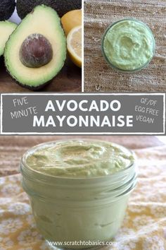 avocado mayonnaise is an easy and healthy recipe