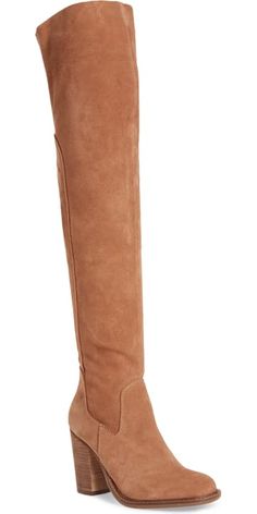 Kelsi Dagger Brooklyn Logan Over the Knee Boot (Women) | Nordstrom Luxury Brown Knee-high Boots With Suede Lining, Brown Knee-high Boots With Reinforced Heel, Brown Knee-high Boots With Leather Lining, Medium Width, Brown Suede Knee-high Boots Medium Width, Brown Knee-high Heeled Boots With Zipper, Knee Boot, Chunky Block Heels, Bearpaw Boots, Over The Knee Boots