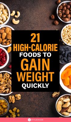 Foods For Weight Gain, Weight Gain Recipes, High Calorie Foods, Weight Gain Workout