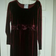 Maroon Velvet Brand New With Tags Size Medium 90% Nylon And 10% Spandex Sexy Dress For A Formal Eventry At The Waist And Hemline Is Maroon Embossed Sheer Lace Giving A Sexy Look. It Is A Pull On Dress. Mesurements Are: Bust 38 Inches Sleeve Length 23 Inches Waist 36 Inches Hips 46 Inches Length 50 Inches All Items Are From A Smoke And Pet Red Stretch Mini Dress For Formal Occasions, Formal Red Stretch Mini Dress, Burgundy Stretch Dress For Night Out, Stretch Burgundy Evening Dress, Burgundy Stretch Dress For Evening, Fitted Burgundy Mini Dress For Holidays, Sheer Lace, Lace Dress, Long Sleeve Dress