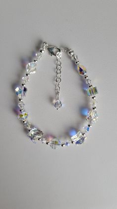 the bracelet is made up of crystal beads