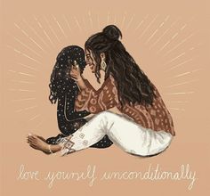 Start Loving Yourself, Divine Feminine Spirituality, Inner Child Healing, Love You Unconditionally, Loving Yourself, Self Love Quotes, Illustration Artists, Spiritual Art, Inner Child