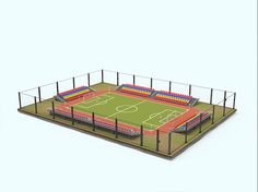 Football Stadium 3D Model | Layth Jawad Disney Paintings, Low Poly Games, Beauty Room Decor, Football Stadium, Architectural House Plans, Minecraft Blueprints, Football Stadiums, Football Field