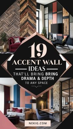 the 19 accent wall ideas that'll bring drama and bright to any space