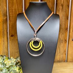 Yellow And Silver Necklace. Nwt. Long. Spring Yellow Round Jewelry, Yellow Adjustable Necklace For Spring, Elegant Yellow Necklace For Spring, Trendy Yellow Necklaces For Spring, Paparazzi Jewelry, Yellow And Brown, Womens Jewelry Necklace, Silver Necklace, Jewelry Necklaces