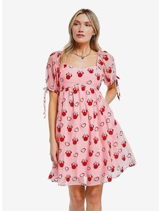 Minnie Mouse Silhouette, Pooh Dress, Disney Bounds, Disney Dress, Minnie Mouse Dress, Strawberry Pink, Midi Dress Plus Size, Minnie Mouse Pink, Disney Princess Dresses