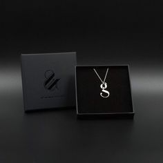 Silver Lowercase g necklace Designed by Moshik Nadav Typography with Paris Pro Typeface Luxury Sterling Silver Initial Necklace With Monogram, Luxury Sterling Silver Monogram Initial Necklace, Luxury Monogram Initial Necklace, Luxury Monogram Initial Necklace As Gift, Luxury Monogram Initial Necklace For Gift, Silver Luxury Initial Necklace With Monogram, Modern Monogram Initial Necklace As Gift, Modern Monogram Initial Necklace For Gift, Modern Initial Pendant Necklace For Gifts