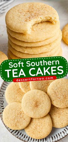 Turn to this holiday baking recipe for a special sweet treat! These Christmas cookies are also perfect for tea parties. Everyone will love nibbling on these Southern Tea Cakes that are soft, chewy, and cake-like! Tea Party Desserts