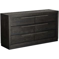 an image of a black dresser with drawers