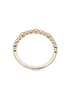 Exclusively At Saks Off Fifth. 14k Yellow Gold Ring Accented With Luxe Diamonds. Diamonds, 0.25 Tcw Diamond Color: Gi Diamond Clarity: I2-I3 14k Yellow Gold Slip-On Style Imported Size Width, About 0.08" Click Here For A Guide To Jewelry & Watches. Center Core - Jewelry Trunk > Saks Off 5th. Saks Fifth Avenue. Size: 7. Classic Stackable Yellow Gold Diamond Ring, Classic Yellow Gold Stackable Diamond Ring, Yellow Gold Diamond Stackable Rings With Halo Setting, Yellow Gold Diamond Ring With Halo Setting, Fine Jewelry Yellow Gold Cluster Ring With Bezel Setting, Formal Yellow Gold Stackable Rings With Half Eternity, Formal Stackable Cluster Ring, Formal Yellow Gold Half Eternity Stackable Rings, Classic 14k Gold Stackable Cluster Ring