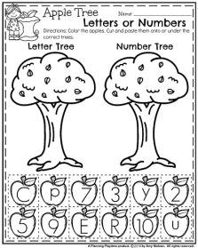 an apple tree worksheet with numbers and letters for the letter o to z