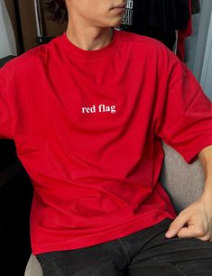 T-shirt premium - "red flag" More than 15 different colors (when ordering, you can specify the color in the comments, the color scheme is in the photo carousel) Material: 100% cotton from the best European producers Available in all sizes from XS to 5XL (see size chart below) Individual design, initials, personal dates and any other print can be applied. Also possible design on hoodies, sweatshirts and other clothes. Red Flag, Mens T Shirts, Color Scheme, Sweat Shirt, Color Schemes, Ukraine, Size Chart, Flag, T-shirt