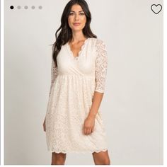 New With Tags. Medium. Never Worn. I Ended Up Wearing A Different Dress For My Baby Shower! Different Dresses, Cream Lace, Lace Overlay, My Baby, Blush Pink, Wrap Dress, Colorful Dresses, Baby Shower, Shower