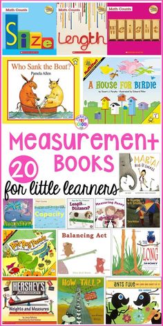 children's books with the title measurement books for little learners