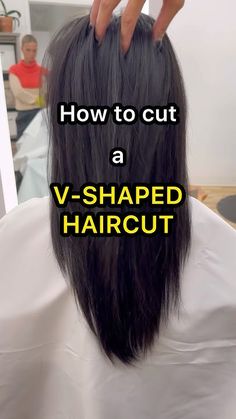 Diy V Shaped Haircut, Long Haircut V Shape, Long V Shaped Layered Hair, Short V Cut Hair, V Haircut For Long Hair, V Shaped Haircut With Layers, Long V Haircut, V Cut Haircut, Long A Line Bob