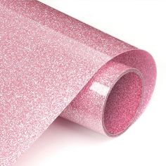 pink glitter wallpaper roll on white background