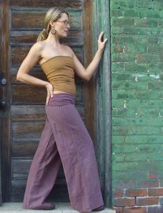 Shape - A wonderful play on texture, the Anoki is a relaxed fit design made from woven fabric. Size - Order based on your HIP measurement Fabric Shown - Light Woven 100% Hemp Color Shown - Shiitake Versatile Full-length Cotton Pants, Versatile Cotton Wide Leg Full-length Pants, Versatile Wide Leg Full Length Cotton Pants, Versatile Full-length Cotton Wide Leg Pants, Versatile Full Length Cotton Wide Leg Pants, Versatile Cotton Harem Pants With Pockets, Versatile Stretch Cotton Harem Pants, Purple Cotton Wide Leg Pants With Pockets, Fitted Cotton Wide Leg Casual Pants