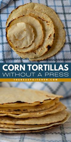 In search of main dishes for dinner and easy afternoon snacks? Learn how to make corn tortillas without a tortilla press! 3 ingredients are all you need. Delicious and customizable, these corn flour tortillas are a winner. They're great as a simple side dish recipe, too!