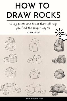 How to draw rocks? Concept Art Environment Illustration Rocks Concept Art, Draw Rocks, Concept Art Environment, Environment Illustration, Drawing Rocks, Art Environment, Digital Art Painting, Perspective Drawing Lessons, Mountain Drawing