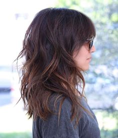 Long Layered Bob Hairstyles, Shoulder Length Layered Hair, Thick Wavy Hair, Long Layered Haircuts, Haircuts Straight Hair, Long Layered Hair, Haircut For Thick Hair