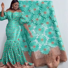 Lace Dress Styles 2023, 2023 Lace Style, Green Lace Patchwork Dress, Green Lace Dresses With Lace Patchwork, Green Lace Dress With Lace Patchwork, Green Lace Dress For Wedding, Nigeria Lace Dress Style, Model Dantel Robe Senegal, Latest Cord Lace Gown Styles