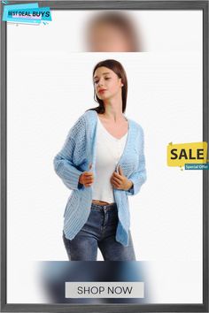 Loose Knitted Casual Cardigan Tops Women Long Sleeve Sweaters Knitted Acrylic V-neck Sweater Coat, Long Sleeve Acrylic Cardigan, Fall Acrylic Knitting Pattern, Casual Knitted Acrylic Sweater Coat, Long Sleeve Soft Knit Acrylic Cardigan, Knitted Long Sleeve Sweater, Casual Open Front Acrylic Cardigan, Spring Knitted Sweater Coat, Textured Knit Sweater Coat