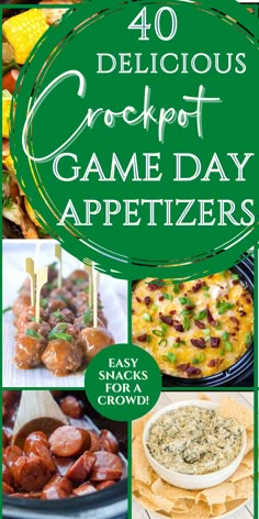 40 delicious crockpot game day appetizers