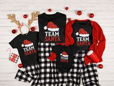 Team Santa Shirt, Team Santa Christmas Family Shirts, 2023 Santa Team Shirt, Christmas Family Matching T-Shirt, Christmas Gift Shirts BELLA CANVAS 3001&3005 UNISEX SHORT SLEEVE ADULT SHIRTS Please free to contact me for more options (color,size, product etc.) DESIGN/FABRIC/CARE INFO * This updated unisex essential fits like a well-loved favorite. Super soft cotton and excellent quality print makes one to fall in love with it over and over again. * 100% Airlume combed and ringspun cotton (fiber content may vary for different colors. Solid colors are 100% cotton, heather colors are 52% cotton, 48% polyester (Athletic Heather and Black Heather are 90% cotton, 10% polyester) * Light fabric (4.2 oz/yd² (142 g/m * Retail fit, tear away label, runs true to size * Machine wash: warm (max 40C or 10 Family Pjs, Matching Christmas Shirts, Matching Christmas Pajamas, Gnome Christmas, Christmas Pjs, Merry Christmas Shirts, Family Christmas Pajamas, Christmas Outfits, Family Christmas Shirts