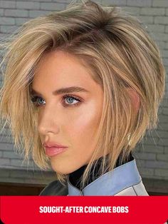 Very Short Angled Choppy Concave Bob on Fine Hair Free Hairstyle, Wedge Haircut, Short Hairstyles Fine, Fine Straight Hair, Bob Haircut For Fine Hair, Hairstyle Trends